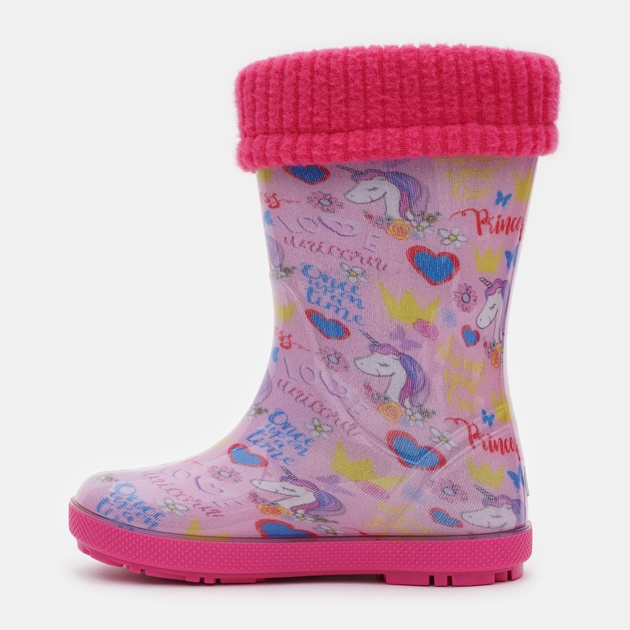 Dětské zateplené holínky Demar HAWAI LUX PRINT 0048 AL jednorožec